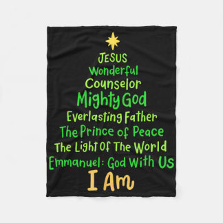Christliche Weihnachten Jesus Bible Weihnachtsbaum Fleecedecke