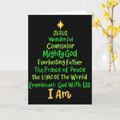 Christliche Weihnachten Jesus Bible Weihnachtsbaum Karte (Gelbe Blume)