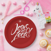 Christliche Weihnachten Jesus ist der religiöse Ch Pappteller (Party)