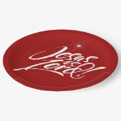 Christliche Weihnachten Jesus ist der religiöse Ch Pappteller (Schrägansicht)