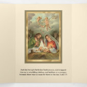 Christliche Weihnachten Jesus Jungfrau Mary St Jos Dreifach Gefaltete Urlaubskarte (Innenseite Mitte)