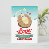 Christliche Weihnachten Johannes 3:16 Liebe kam Je (Stehend Vorderseite)