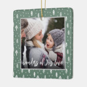 Christliche Weihnachten Keramikornament (Links)