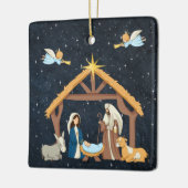 Christliche Weihnachten Keramikornament (Links)