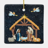 Christliche Weihnachten Keramikornament (Rückseite)