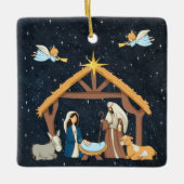 Christliche Weihnachten Keramikornament (Vorderseite)