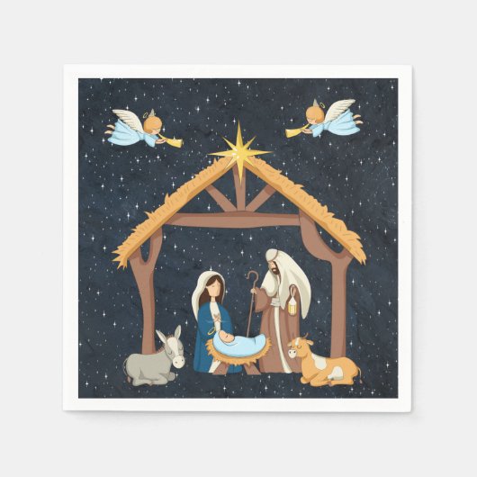 Christliche Weihnachten Serviette (Vorderseite)