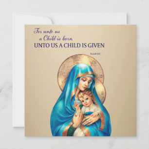 Christliche Weihnachten Uns ein Kind gegeben