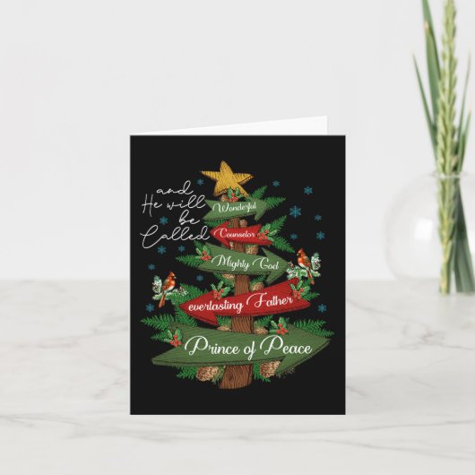 Christliche Weihnachten wird er als wunderbarer Co Karte (Vorderseite)