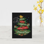 Christliche Weihnachten wird er als wunderbarer Co Karte (Gelbe Blume)