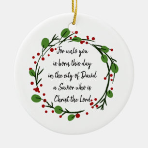 Christliche Weihnachts-Schriftaufkleber Schrift Keramik Ornament