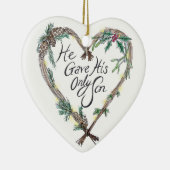 Christliche Weihnachtsbaum-Dekoration Keramik Ornament (Rechts)