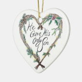 Christliche Weihnachtsbaum-Dekoration Keramik Ornament (Links)