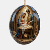 Christliche Weihnachtsfeier - Keramik Urlaubsstimm Keramik Ornament (Rechts)