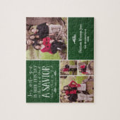 Christliche Weihnachtsfeier Luke 2 Foto Puzzle (Vertikal)