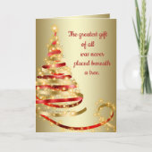 Christliche Weihnachtsfeiertage Feiertagskarte (Vorderseite)