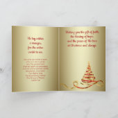 Christliche Weihnachtsfeiertage Feiertagskarte (Innenseite)