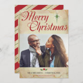 Christliche Weihnachtsfotokarte, Scripting auf der Feiertagskarte (Vorne/Hinten)