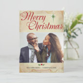 Christliche Weihnachtsfotokarte, Scripting auf der Feiertagskarte (Stehend Vorderseite)