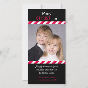 Christliche Weihnachtsfotokarten Feiertagskarte