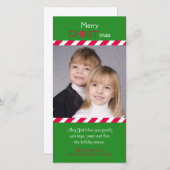 Christliche Weihnachtsfotokarten Feiertagskarte (Vorne/Hinten)