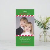 Christliche Weihnachtsfotokarten Feiertagskarte (Stehend Vorderseite)