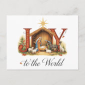 Christliche Weihnachtsfreude für die Welt: Die Ges Postkarte (Vorderseite)