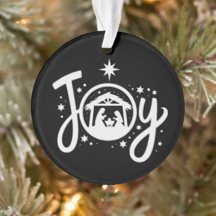Christliche Weihnachtsfreude Jesus Weihnachtskripp Ornament