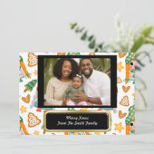 Christliche Weihnachtsfreudkarte Feiertagskarte (Stehend Vorderseite)