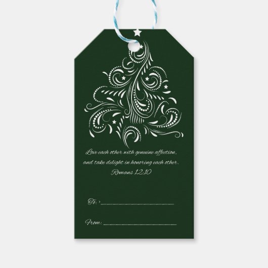 Christliche Weihnachtsgeschenke Tags Geschenkanhänger (Vorderseite)