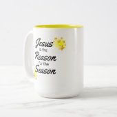 Christliche Weihnachtskaffee-Tasse, Christlicher U Zweifarbige Tasse (Vorderseite Links)