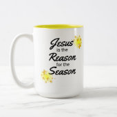 Christliche Weihnachtskaffee-Tasse, Christlicher U Zweifarbige Tasse (Links)