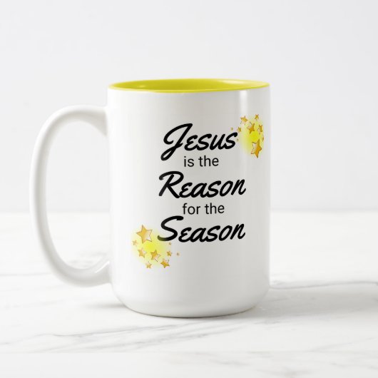 Christliche Weihnachtskaffee-Tasse, Christlicher U Zweifarbige Tasse (Links)