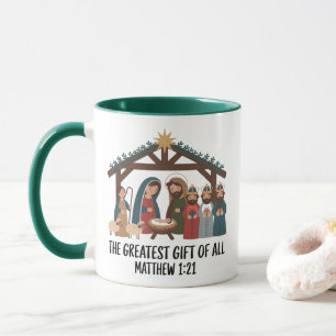 Christliche Weihnachtskaffee-Tasse Tasse