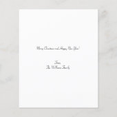 Christliche Weihnachtskarte (Rückseite)