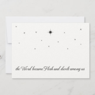 Christliche Weihnachtskarte 2023 Einfaches Design Ankündigung