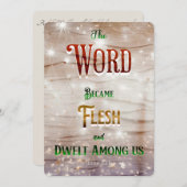 Christliche Weihnachtskarte 2023 Modernes Design Feiertagskarte (Vorne/Hinten)