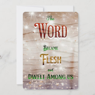 Christliche Weihnachtskarte 2023 Modernes Design Feiertagskarte