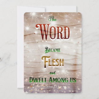 Christliche Weihnachtskarte 2023 Modernes Design Feiertagskarte