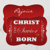 Christliche Weihnachtskarte Feiertagskarte (Vorne/Hinten)
