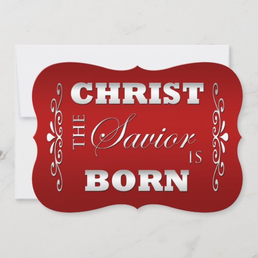 Christliche Weihnachtskarte Feiertagskarte (Vorderseite)