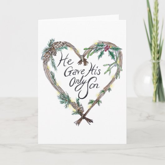 Christliche Weihnachtskarte Feiertagskarte (Vorderseite)