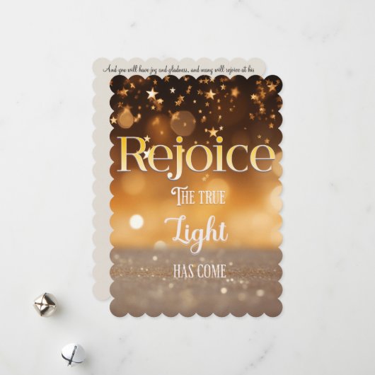 Christliche Weihnachtskarte Feiertagskarte (Vorderseite/Rückseite Beispiel)