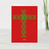 Christliche Weihnachtskarte Feiertagskarte (Rückseite)