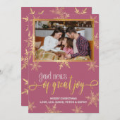 Christliche Weihnachtskarte Feiertagskarte (Vorne/Hinten)