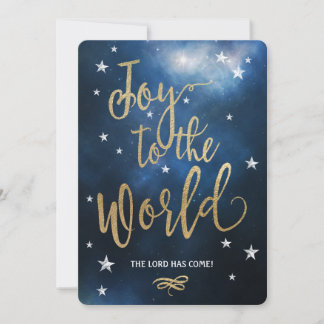 Christliche Weihnachtskarte Freude an der Welt! Feiertagskarte