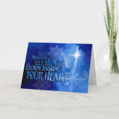 Christliche Weihnachtskarte Karte (Vorderseite)
