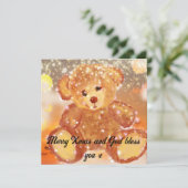 Christliche Weihnachtskarte Karte (Stehend Vorderseite)