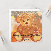 Christliche Weihnachtskarte Karte (Vorderseite/Rückseite Beispiel)