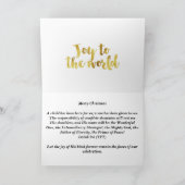 Christliche Weihnachtskarte Karte (Innenseite)